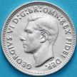 Монета Австралия 3 пенса 1952 год. Серебро