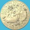Монета Австралия 1 доллар 2019 год. Год свиньи. Свинья, лежащая на спине.