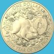 Монета Австралия 1 доллар 2019 год. Год свиньи. Крадущаяся свинья