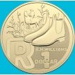Монета Австралия 1 доллар 2022 год. Алфавит. R