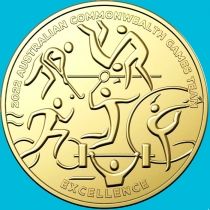 Австралия 1 доллар 2022 год. Игры Содружества. Превосходство