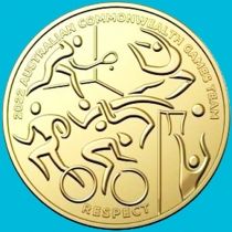 Австралия 1 доллар 2022 год. Игры Содружества. Уважение