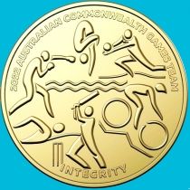 Австралия 1 доллар 2022 год. Игры Содружества. Целостность