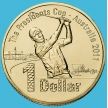 Монета Австралия 1 доллар 2011 год. Гольф. Президентский Кубок.Буклет