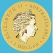 Монета Австралия 1 доллар 2014 год. 100 лет подводному флоту Австралии