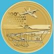 Монета Австралия 1 доллар 2014 год. 100 лет Австралийской военной авиации