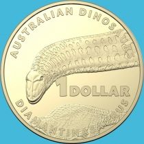 Австралия 1 доллар 2022 год. Диамантинозавр. BU