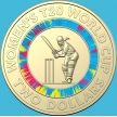 Монета Австралия 2 доллара 2020 год. Женский чемпионат мира по крикету. Буклет