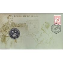 Австралия 50 центов 2013 год. 100 лет маркам Содружества. Блистер