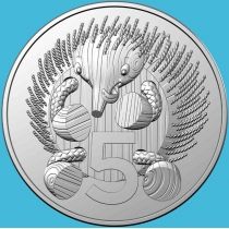 Австралия 5 центов 2021 год. Бэби цент. BU