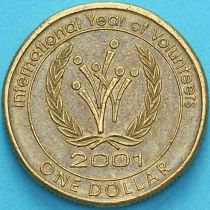 Австралия 1 доллар 2001 год. Международный год волонтеров.
