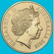 Монета Австралия 2 доллара 2016 год. Олимпмада в Рио. Зеленое кольцо