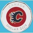 Монета Канада 1 доллар 2008 год. Калгари Флэймз