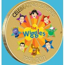 Австралия 1 доллар 2011 год. 20 лет The Wiggles №1.