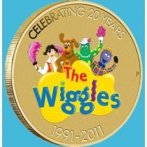 Австралия 1 доллар 2011 год. 20 лет The Wiggles №2