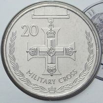 Австралия 20 центов 2017 год. Военный крест.