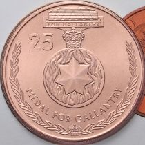 Австралия 25 центов 2017 год. Медаль за отвагу.