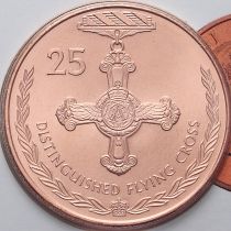 Австралия 25 центов 2017 год. Крест за летные заслуги.
