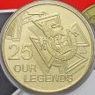Монета Австралии 25 центов 2016 год. Легенды АНЗАКА.