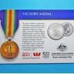 Монета Австралии 20 центов 2017 год. Медаль победы в Первой мировой войне.
