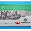 Монета Австралии 20 центов 2016 год.  Корейская война.