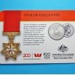 Монета Австралии 20 центов 2017 год. Звезда храбрости.
