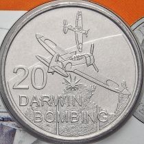Австралия 20 центов 2016 год. Бомбардировка Дарвина.