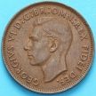 Монета Австралия 1/2 пенни 1951 год. Точка после "PENNY"