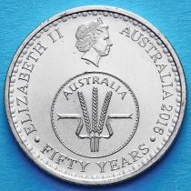 Австралия 10 центов 2016 год. Юбилейная монета.