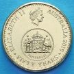 Монета Австралии 1 доллар 2016 год.