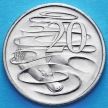 Монета Австралии 20 центов 2016 год.