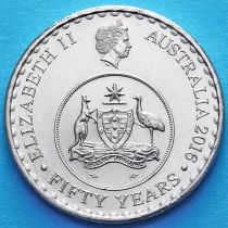Австралия 20 центов 2016 год. Юбилейная монета.