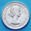 Монета Австралии 3 пенса 1959 год. Елизавета II Серебро