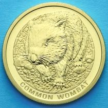 Австралия 1 доллар 2008 год. Короткошёрстный вомбат.