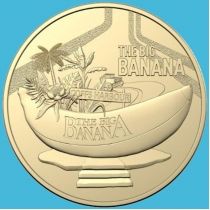 Австралия 1 доллар 2023 год. Большой банан в Кофс-Харбор