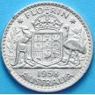 Монета Австралии 1 флорин 1958 г. Серебро