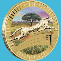 Австралия 1 доллар 2012 год. Гепард