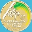 Монета Австралия 1 доллар 2018 год.  Олимпийская сборная Австралии. Блистер