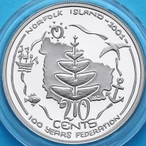 Австралия 20 центов 2001 год. Остров Норфолк. Пруф