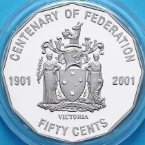 Австралия 50 центов 2001 год. Виктория. Proof