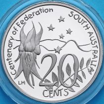Австралия 20 центов 2001 год. Южная Австралия. Proof
