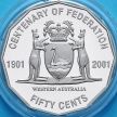 Монета Австралия 50 центов 2001 год. Западная Австралия. Proof