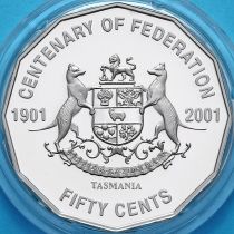 Австралия 50 центов 2001 год. Тасмания. Proof