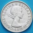 Монета Австралия 1 шиллинг 1953 год. Елизавета II Серебро.