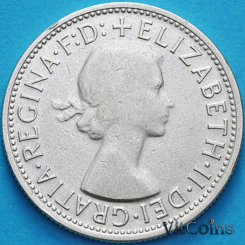 Монета Австралии 1 флорин 1954 г.