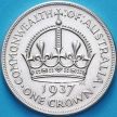 Монета Австралия 1 крона 1937 год.