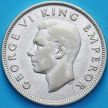 Монета Новая Зеландия 1 флорин (2 шиллинга) 1937 год. Георг V. Серебро