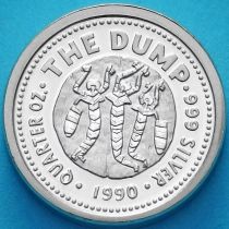Австралия 25 центов 1990 год. The Dump. Танцующие Мими. Пруф