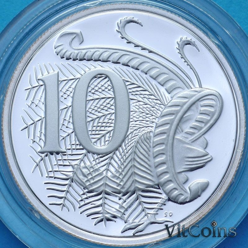 Монета Австралия 10 центов 2004 год. Пруф
