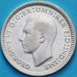 Монета Австралии 3 пенса 1949 год. Георг VI Серебро